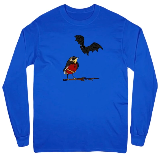 The Bat and Robin Mens Long Sleeve T-Shirt