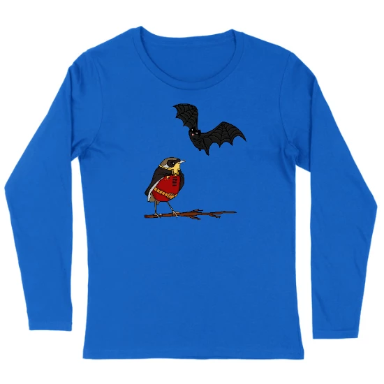 The Bat and Robin Womens Long sleeve T-Shirt