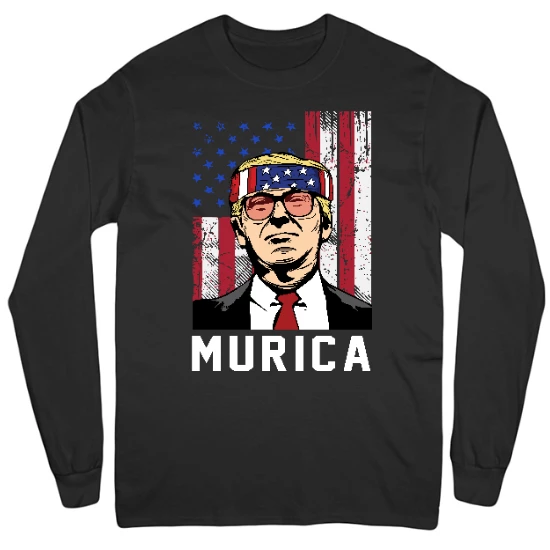 Trump Murica  Mens Long Sleeve T-Shirt