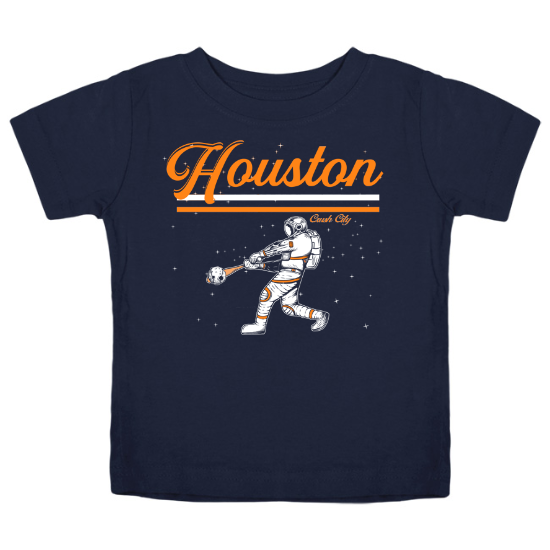 Houston Space Astronaut Baseball Kids T-Shirt