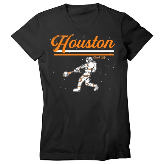Houston Space Astronaut Baseball Womens T-Shirt