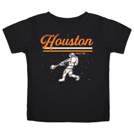 Houston Space Astronaut Baseball Kids T-Shirt