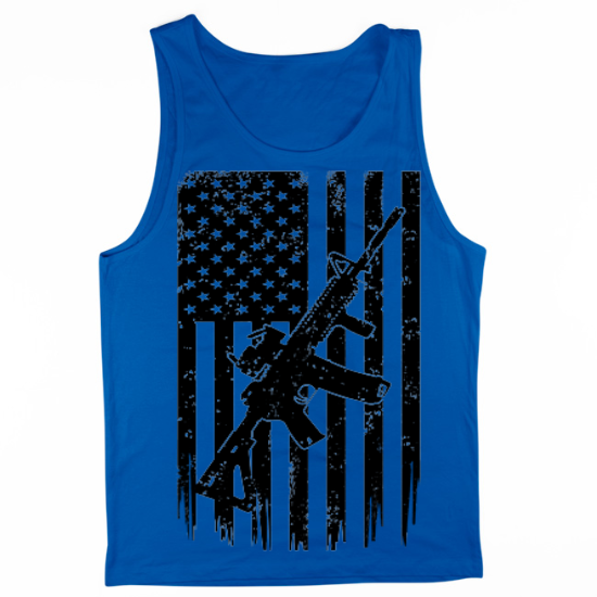 2nd Amendment AR15 Patriotic Mens Tank Top