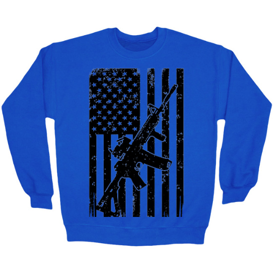 2nd Amendment AR15 Patriotic Crewneck Sweatshirt