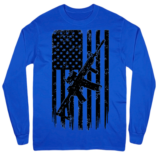 2nd Amendment AR15 Patriotic Mens Long Sleeve T-Shirt