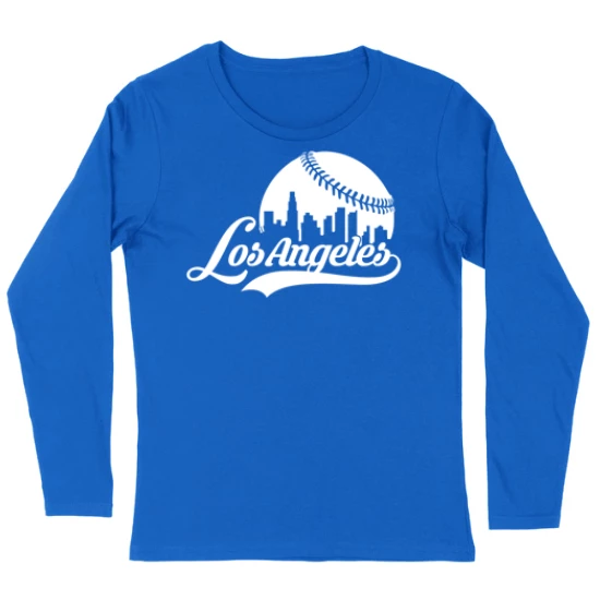 Los Angeles Skyline Baseball  Womens Long sleeve T-Shirt
