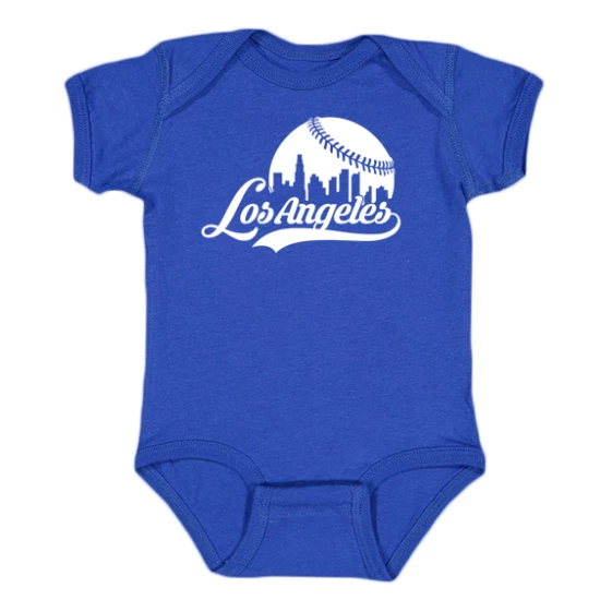 Los Angeles Skyline Baseball  Onesie