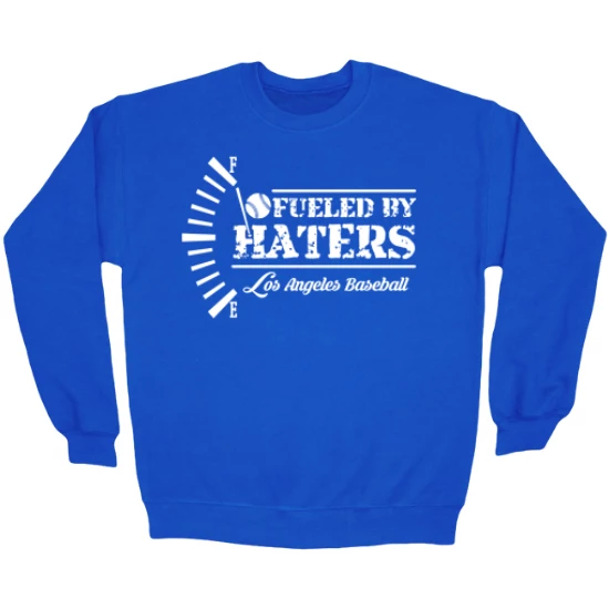 Los Angeles Baseball Fueled by Haters Crewneck Sweatshirt