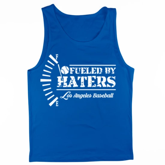 Los Angeles Baseball Fueled by Haters Mens Tank Top