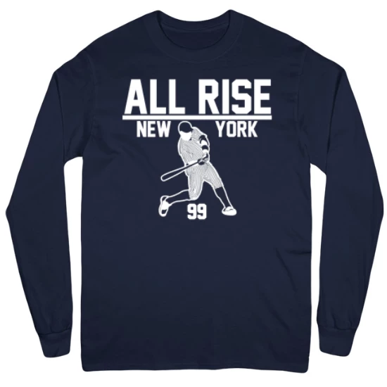 All Rise New York Baseball Fans Mens Long Sleeve T-Shirt