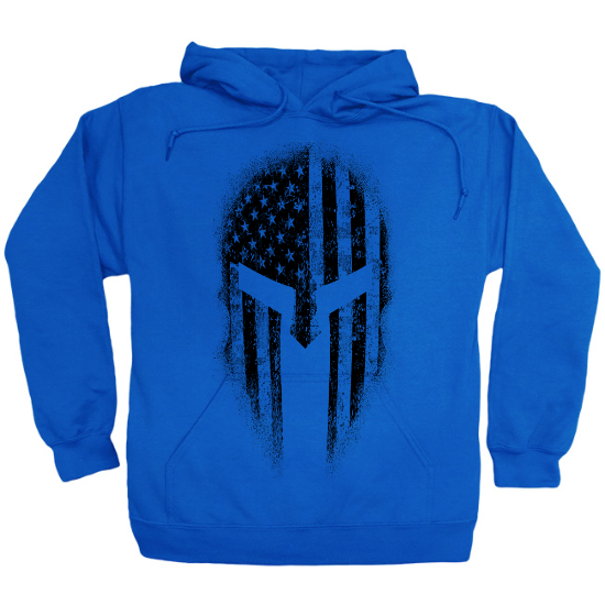 Patriotic American Spartan Warrior Hoodie