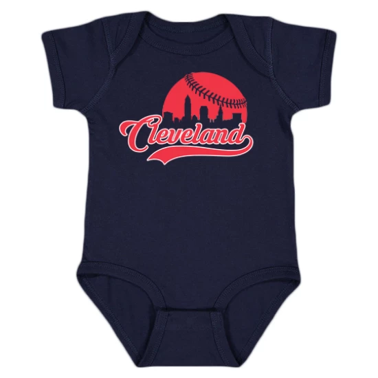 Cleveland Baseball Skyline Fans Onesie