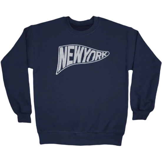 New York Baseball Pennant Crewneck Sweatshirt