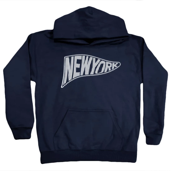 New York Baseball Pennant Kids Hoodie