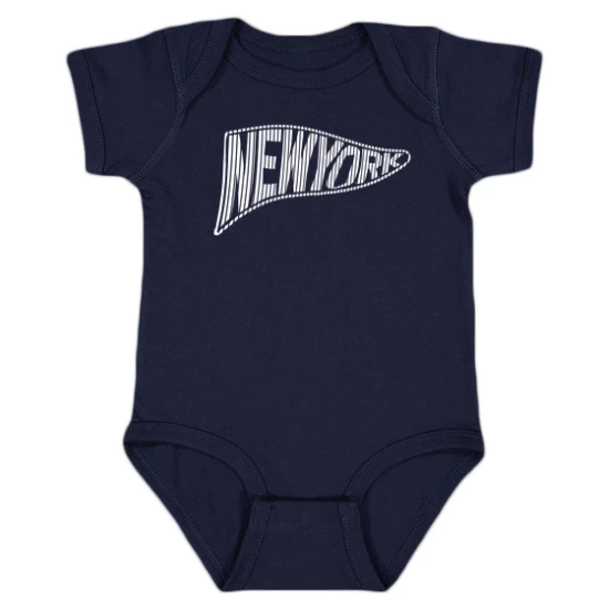 New York Baseball Pennant Onesie