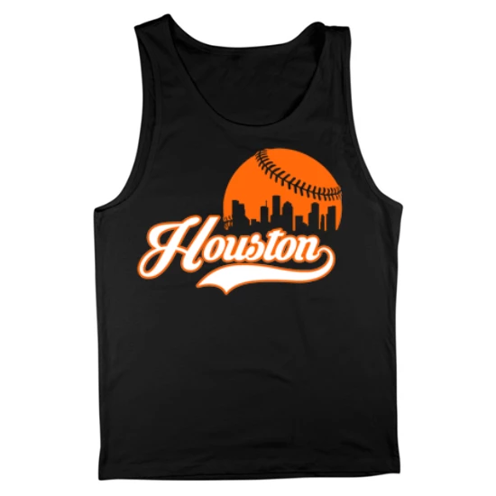 Houston Baseball Skyline Mens Tank Top