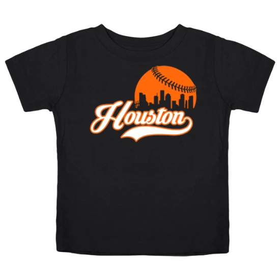 Houston Baseball Skyline Kids T-Shirt