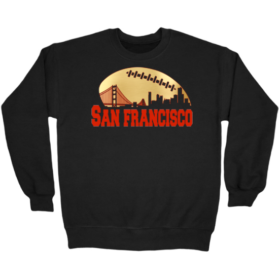 San Francisco Football Skyline Crewneck Sweatshirt