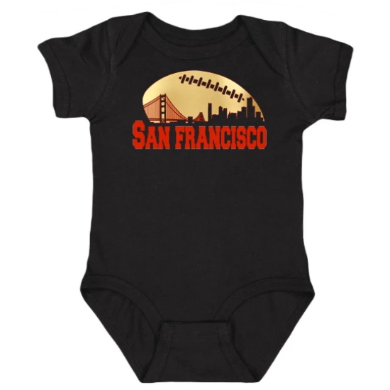 San Francisco Football Skyline Onesie