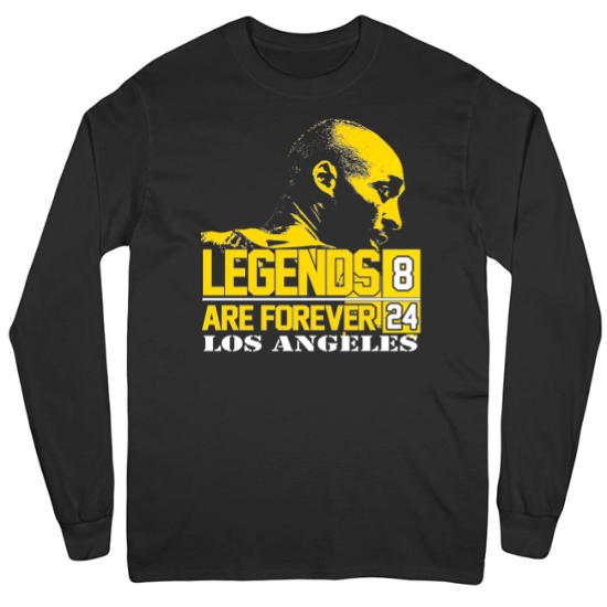 Los Angeles Legends are Forever Kobe Tribute Mens Long Sleeve T-Shirt