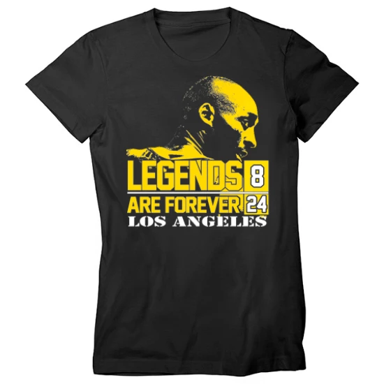 Los Angeles Legends are Forever Kobe Tribute Womens T-Shirt