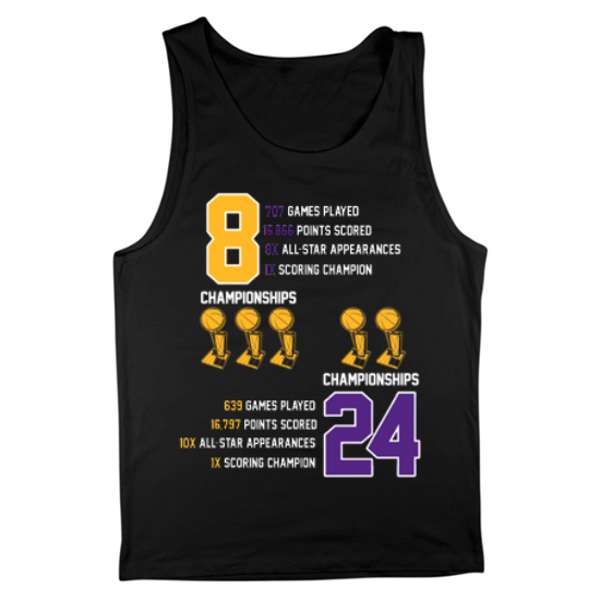Kobe Career Stats Tribute Mens Tank Top
