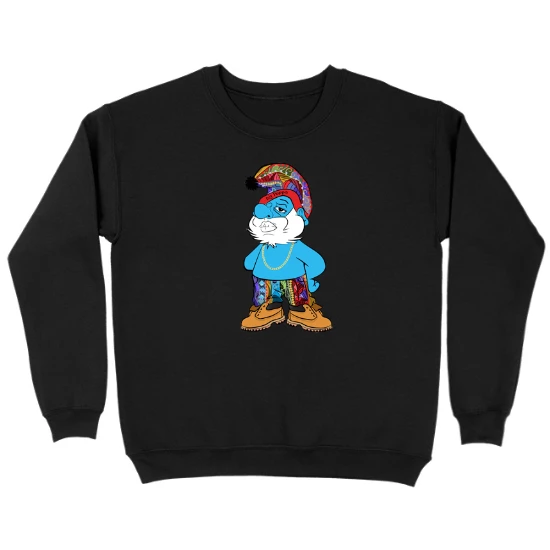 They Call Me Big Poppa Kids Crewneck Sweatshirt