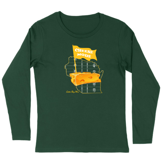 Cheese Mode Green Bay Football  Womens Long sleeve T-Shirt