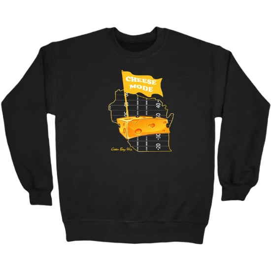 Cheese Mode Green Bay Football  Crewneck Sweatshirt
