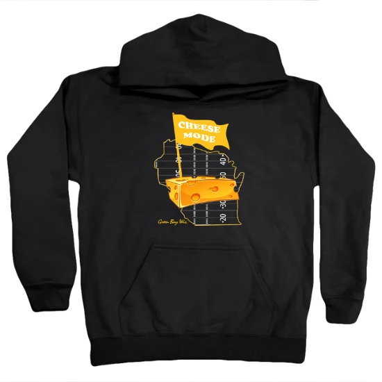 Cheese Mode Green Bay Football  Kids Hoodie
