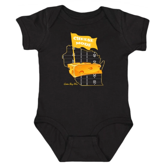 Cheese Mode Green Bay Football  Onesie