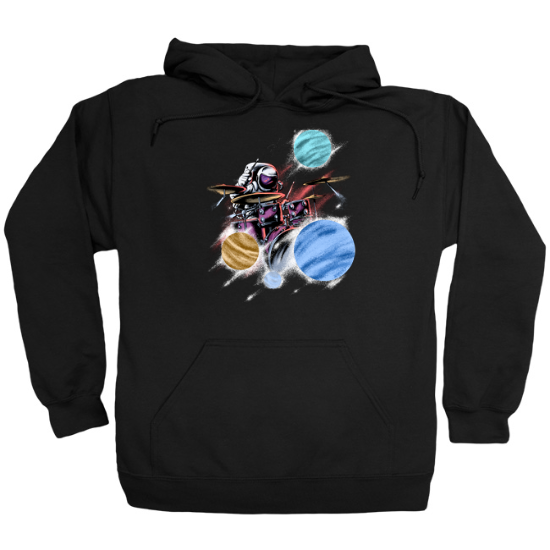Astronaut Space Drummer Hoodie