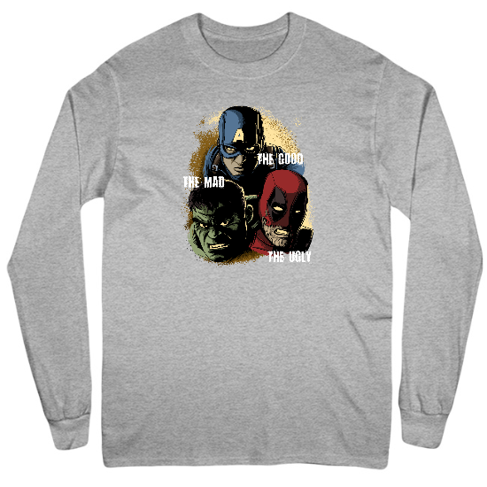 The Good Mad and Ugly Mens Long Sleeve T-Shirt