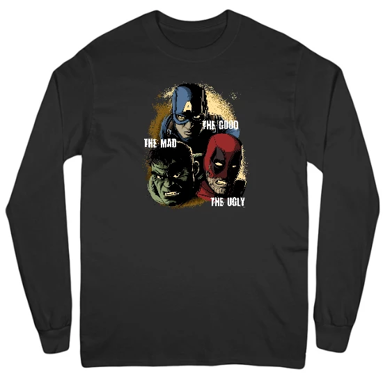 The Good Mad and Ugly Mens Long Sleeve T-Shirt
