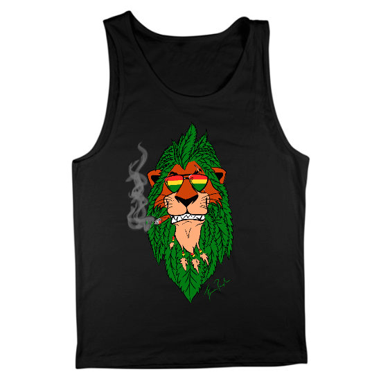 The Lion Smo King Mens Tank Top