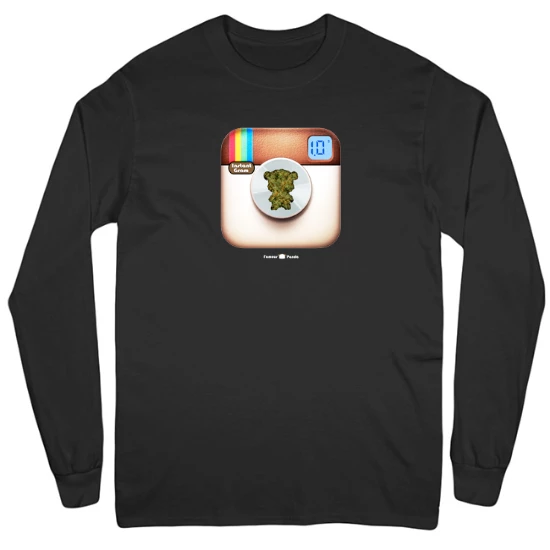 Panda Instant Gram Mens Long Sleeve T-Shirt