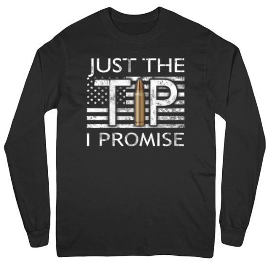 Just The Tip Patriotism Mens Long Sleeve T-Shirt