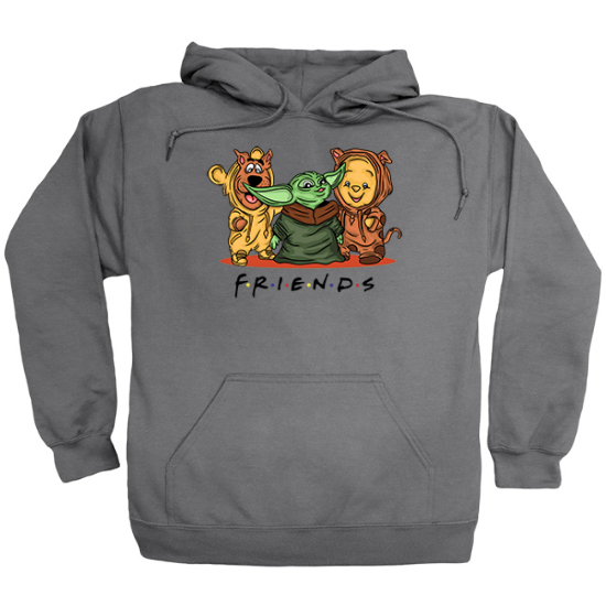 Scooby doo Yoda Winnie the Pooh Friends Hoodie