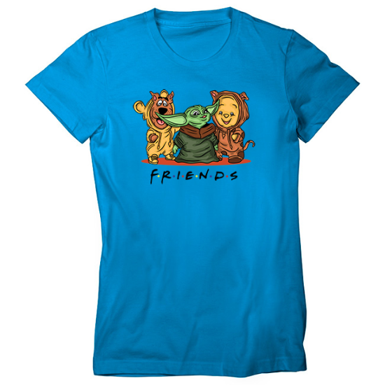 Scooby doo Yoda Winnie the Pooh Friends Womens T-Shirt