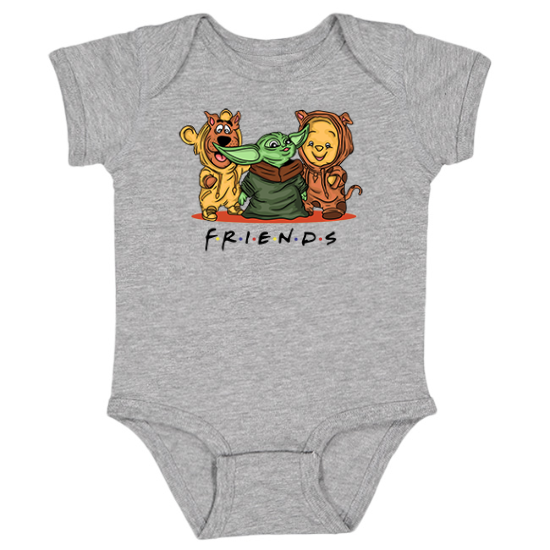 Scooby doo Yoda Winnie the Pooh Friends Onesie