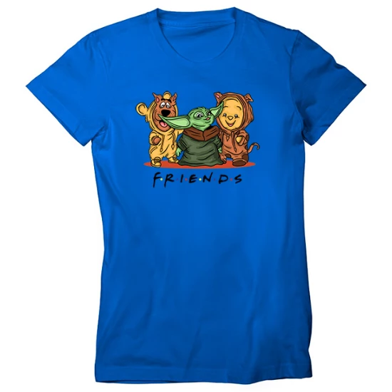 Scooby doo Yoda Winnie the Pooh Friends Womens T-Shirt