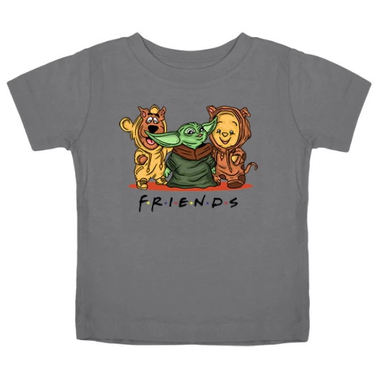 Scooby doo Yoda Winnie the Pooh Friends Kids T-Shirt