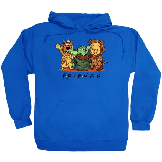 Scooby doo Yoda Winnie the Pooh Friends Hoodie