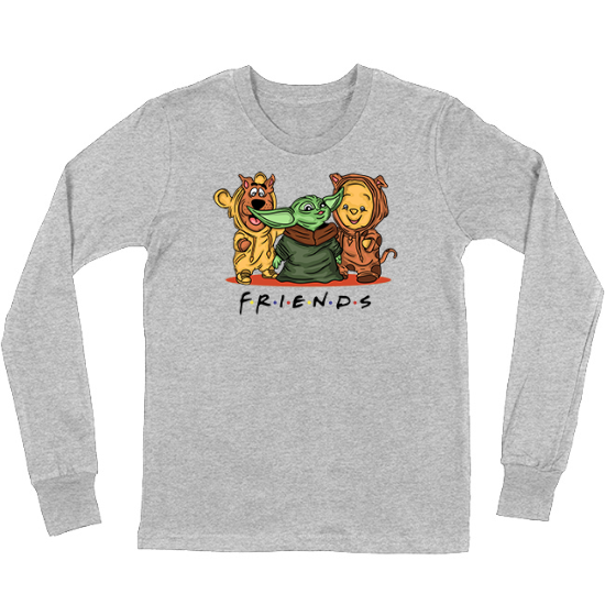 Scooby doo Yoda Winnie the Pooh Friends Kids Long Sleeve T-Shirt