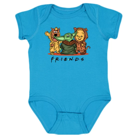 Scooby doo Yoda Winnie the Pooh Friends Onesie