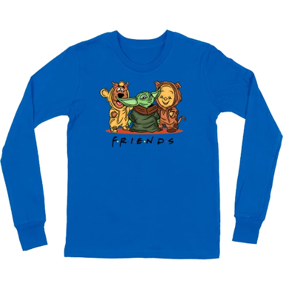 Scooby doo Yoda Winnie the Pooh Friends Kids Long Sleeve T-Shirt