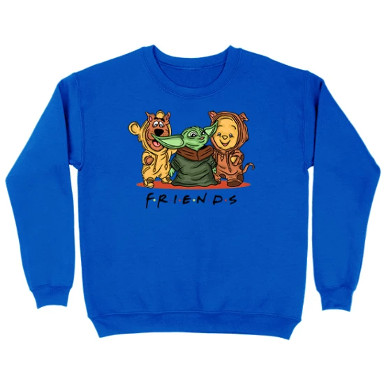 Scooby doo Yoda Winnie the Pooh Friends Kids Crewneck Sweatshirt