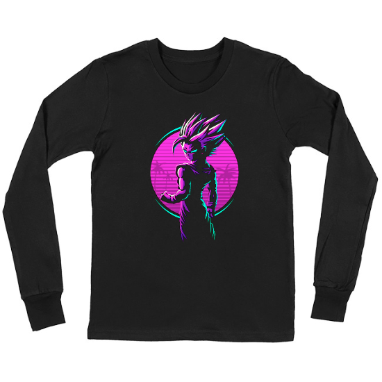 Retro Gohan  Kids Long Sleeve T-Shirt