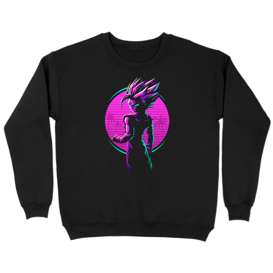 Retro Gohan  Kids Crewneck Sweatshirt