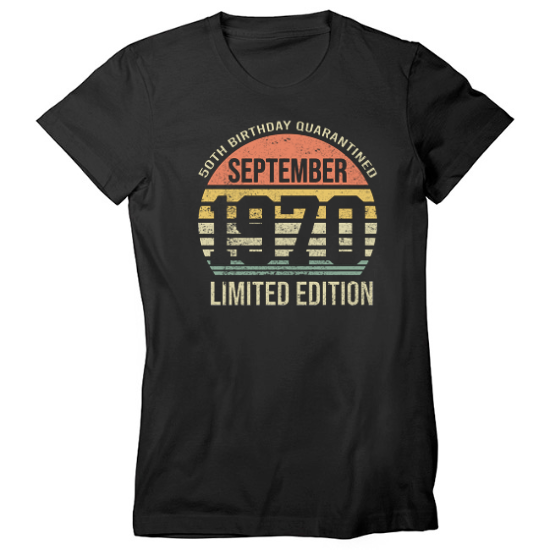 1970 Limited Edition Birthday Womens T-Shirt